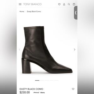 Tony Bianco Dusty Black Como